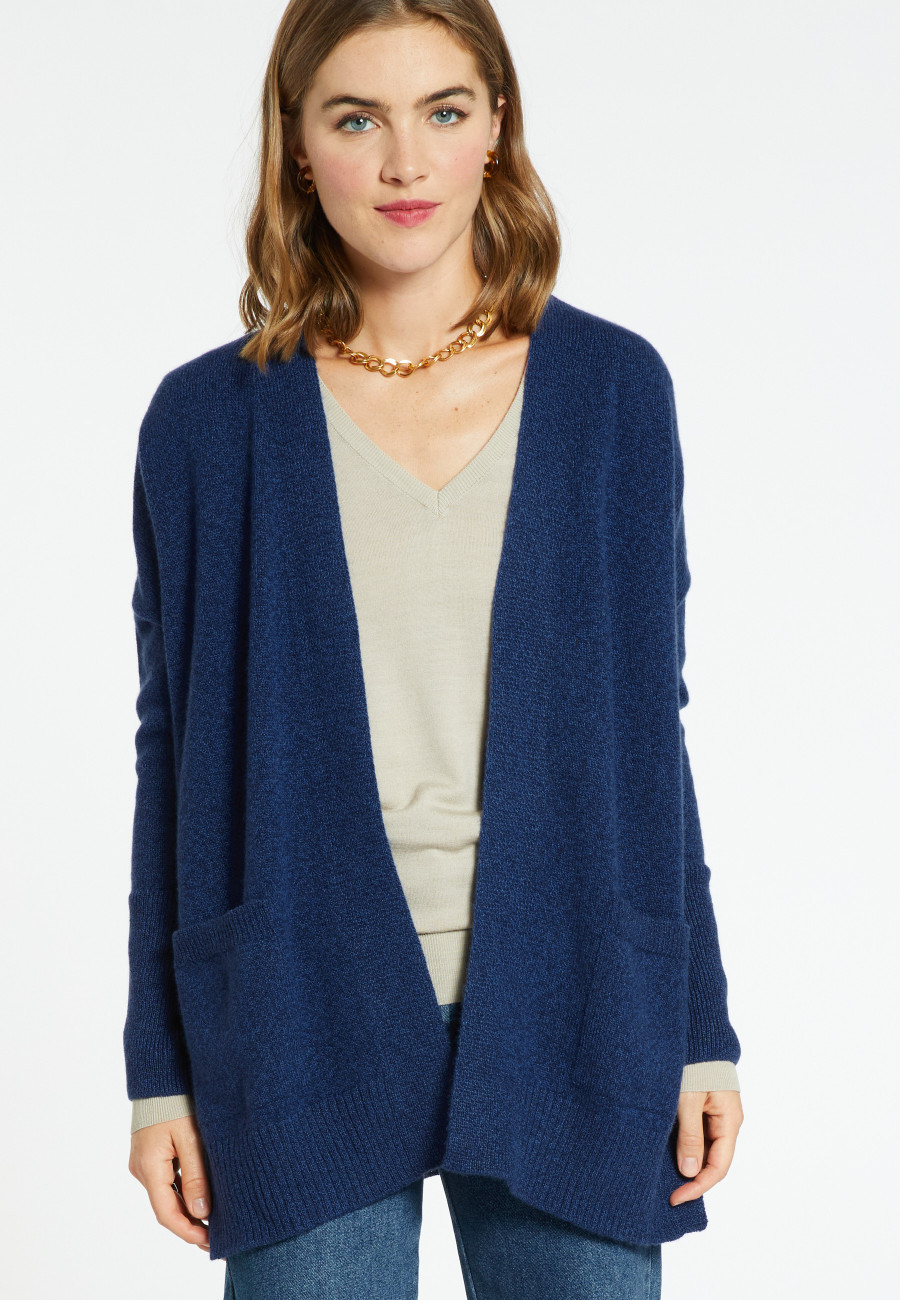 Lange Strickjacke aus Wolle und Kaschmir - Cabery