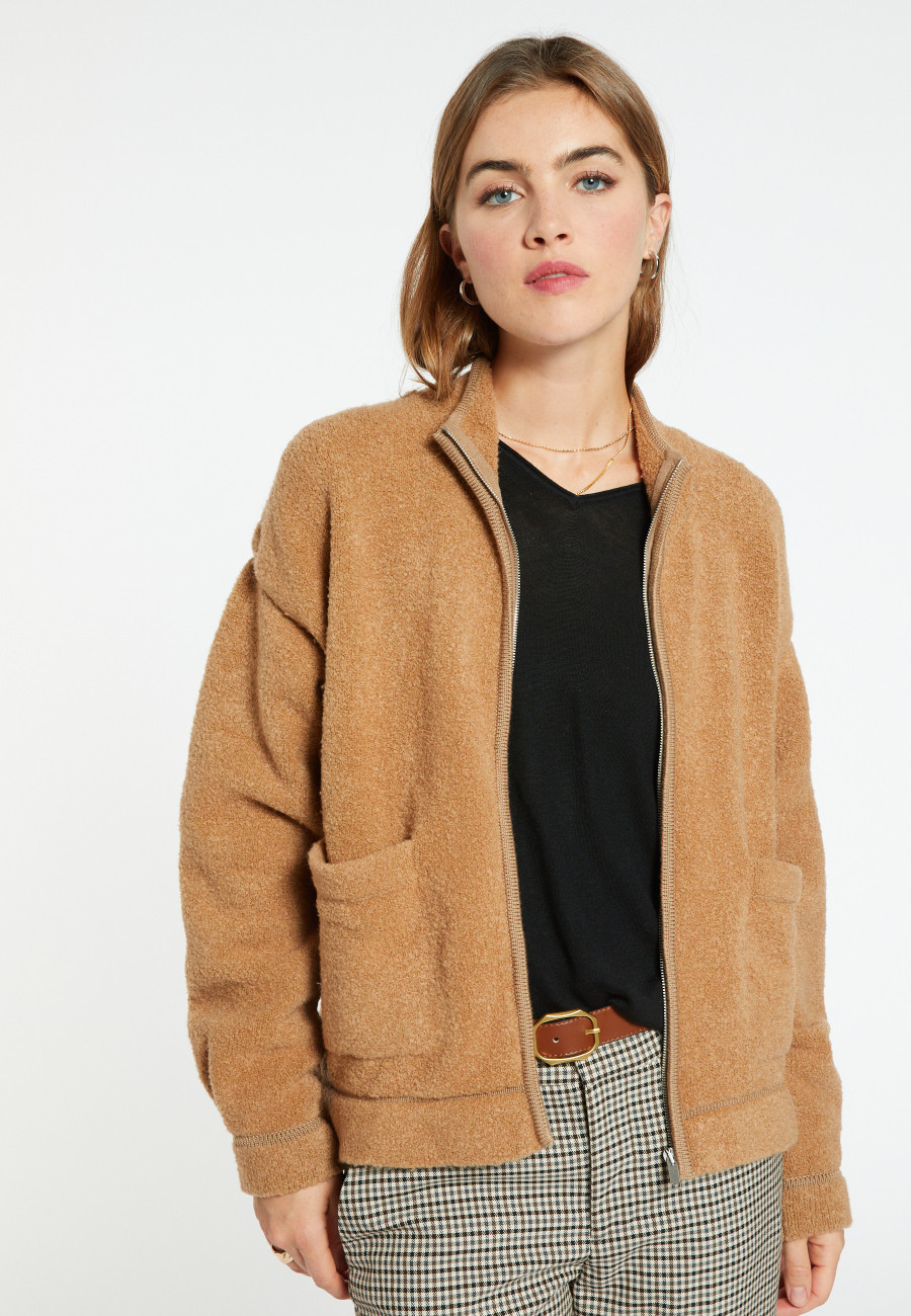 Jacke mit Reißverschluss aus Wolle - Caledonia