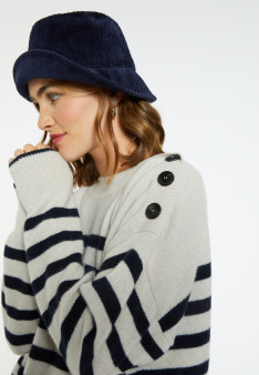 Marinière-Pullover aus Kaschmir und Wolle - Carice