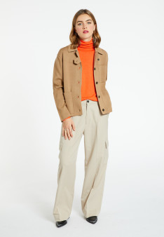 Jacke mit Knöpfen und Taschen aus Merinowolle - Coline