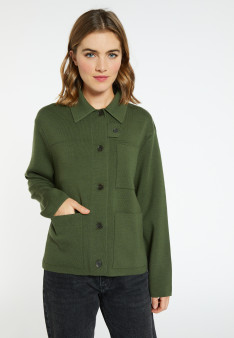 Jacke mit Knöpfen und Taschen aus Merinowolle - Coline