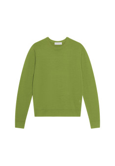 Pullover mit Rundhalsausschnitt und Logo aus Merinowolle - Eddie