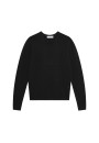 Pullover mit Rundhalsausschnitt und Logo aus Merinowolle - Eddie