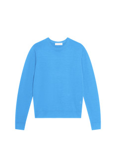 Pullover mit Rundhalsausschnitt und Logo aus Merinowolle - Eddie