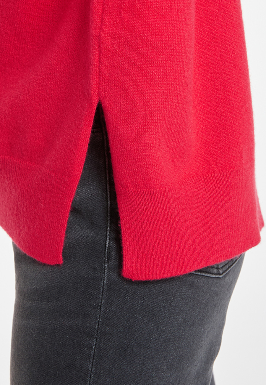 Lockerer Pullover mit Schlitzen aus Kaschmir - Alienor Lockerer Pullover mit Schlitzen aus Kaschmir - Alienor
