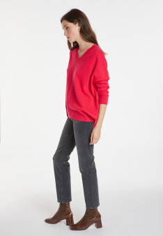 Lockerer Pullover mit Schlitzen aus Kaschmir - Alienor