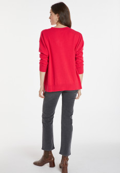 Lockerer Pullover mit Schlitzen aus Kaschmir - Alienor