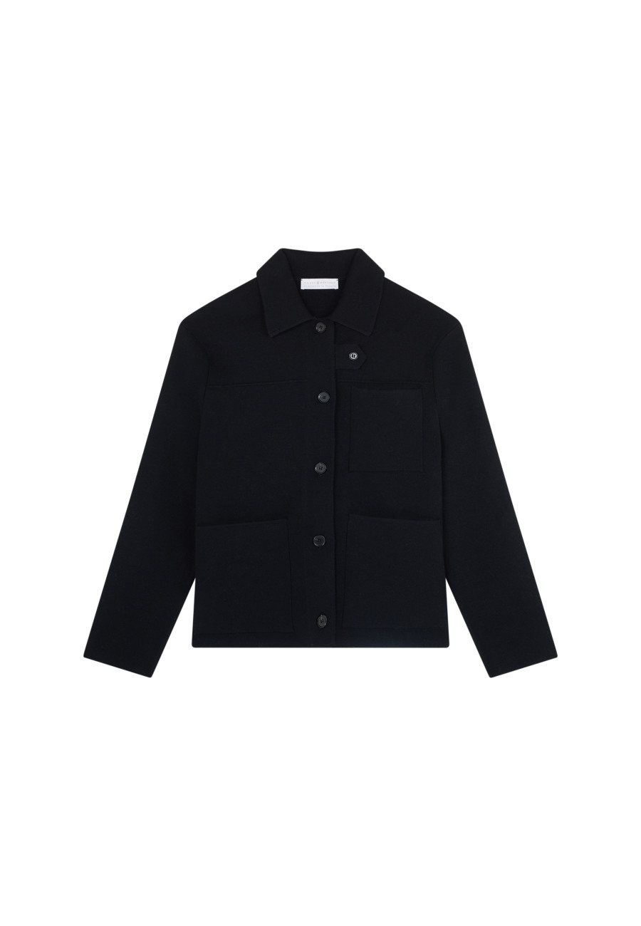 Jacke mit Knöpfen und Taschen aus Merinowolle - Coline