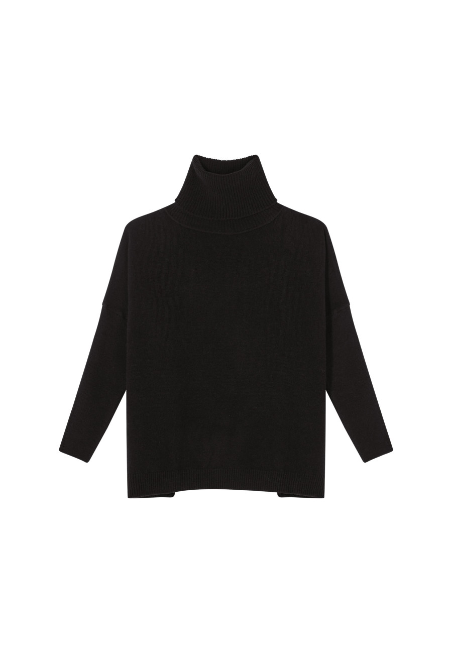 Lockerer Pullover mit Rollkragen aus Wolle und Kaschmir - Clara