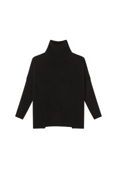 Lockerer Pullover mit Rollkragen aus Wolle und Kaschmir - Clara