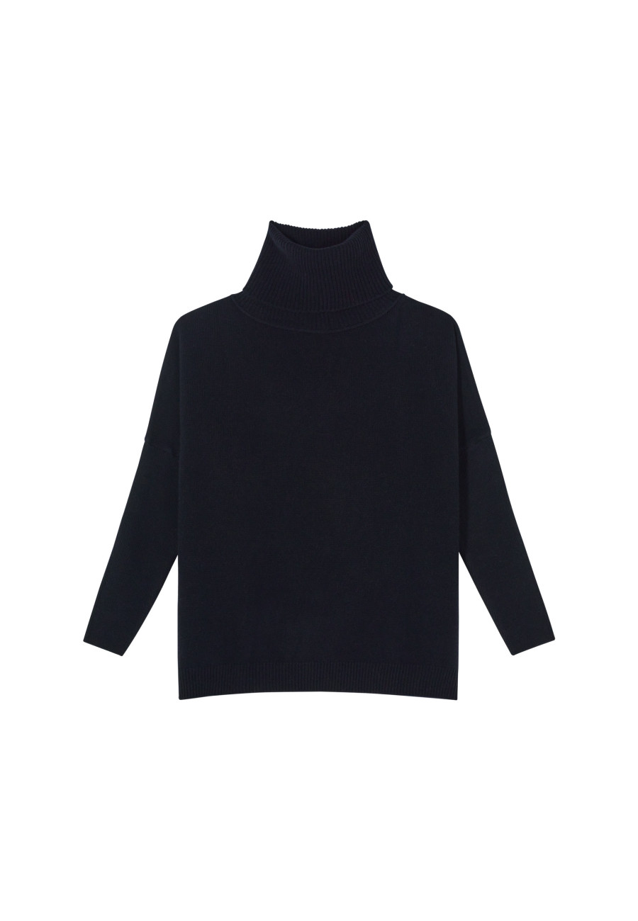 Lockerer Pullover mit Rollkragen aus Wolle und Kaschmir - Clara