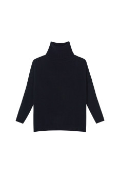 Lockerer Pullover mit Rollkragen aus Wolle und Kaschmir - Clara