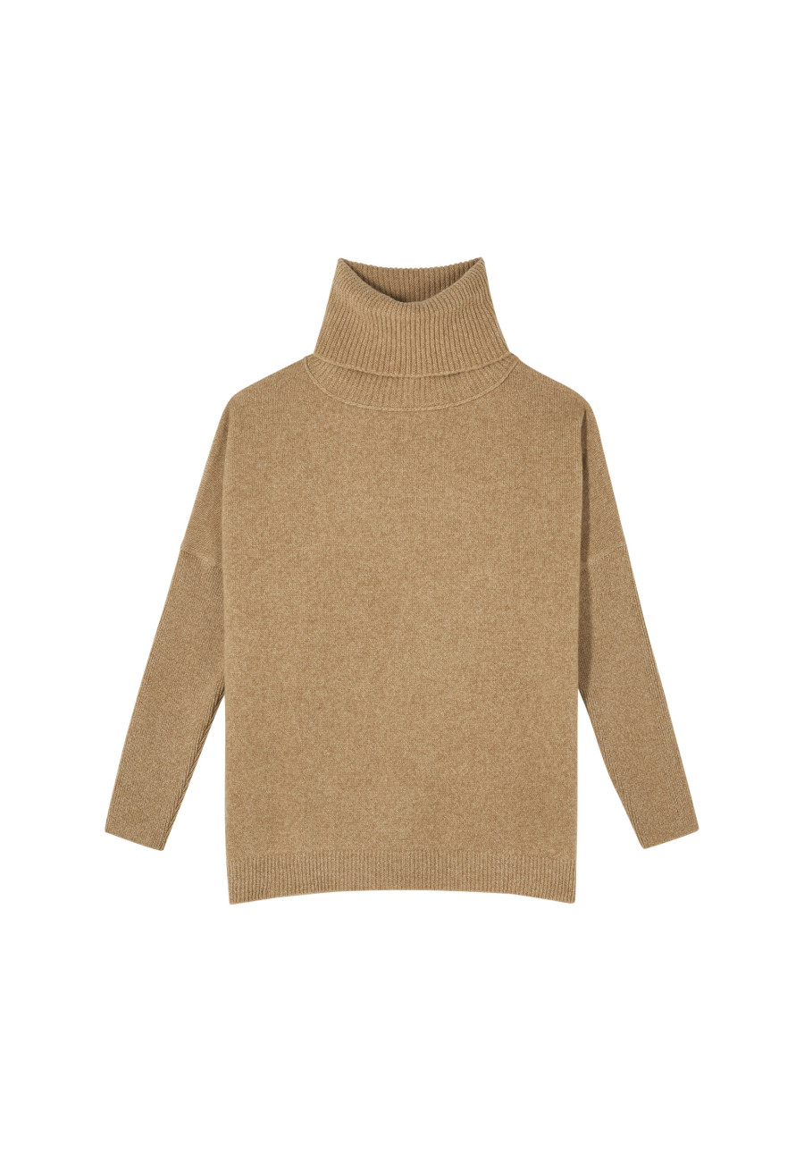 Lockerer Pullover mit Rollkragen aus Wolle und Kaschmir - Clara