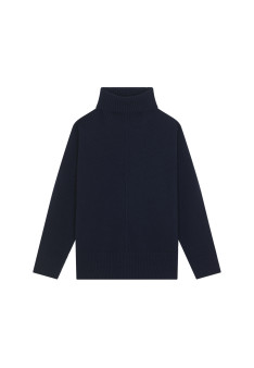 Rollkragenpullover mit Kaschmirschlitzen - Adena