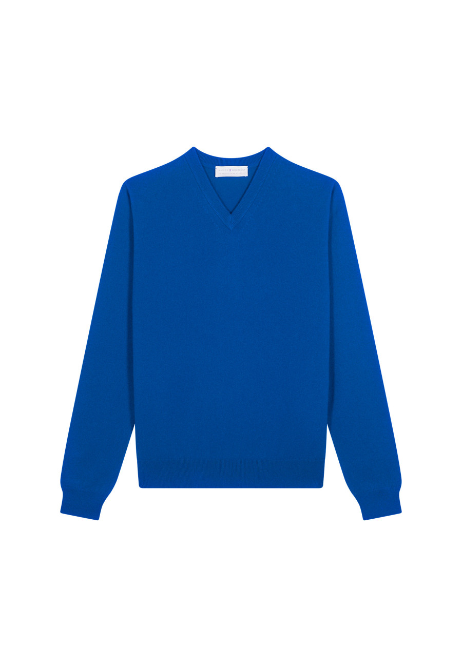 Kaschmirpullover mit V-Ausschnitt - Evann