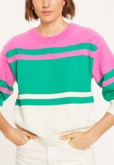 Dreifarbiges Baumwoll-Sweatshirt - Mavrick