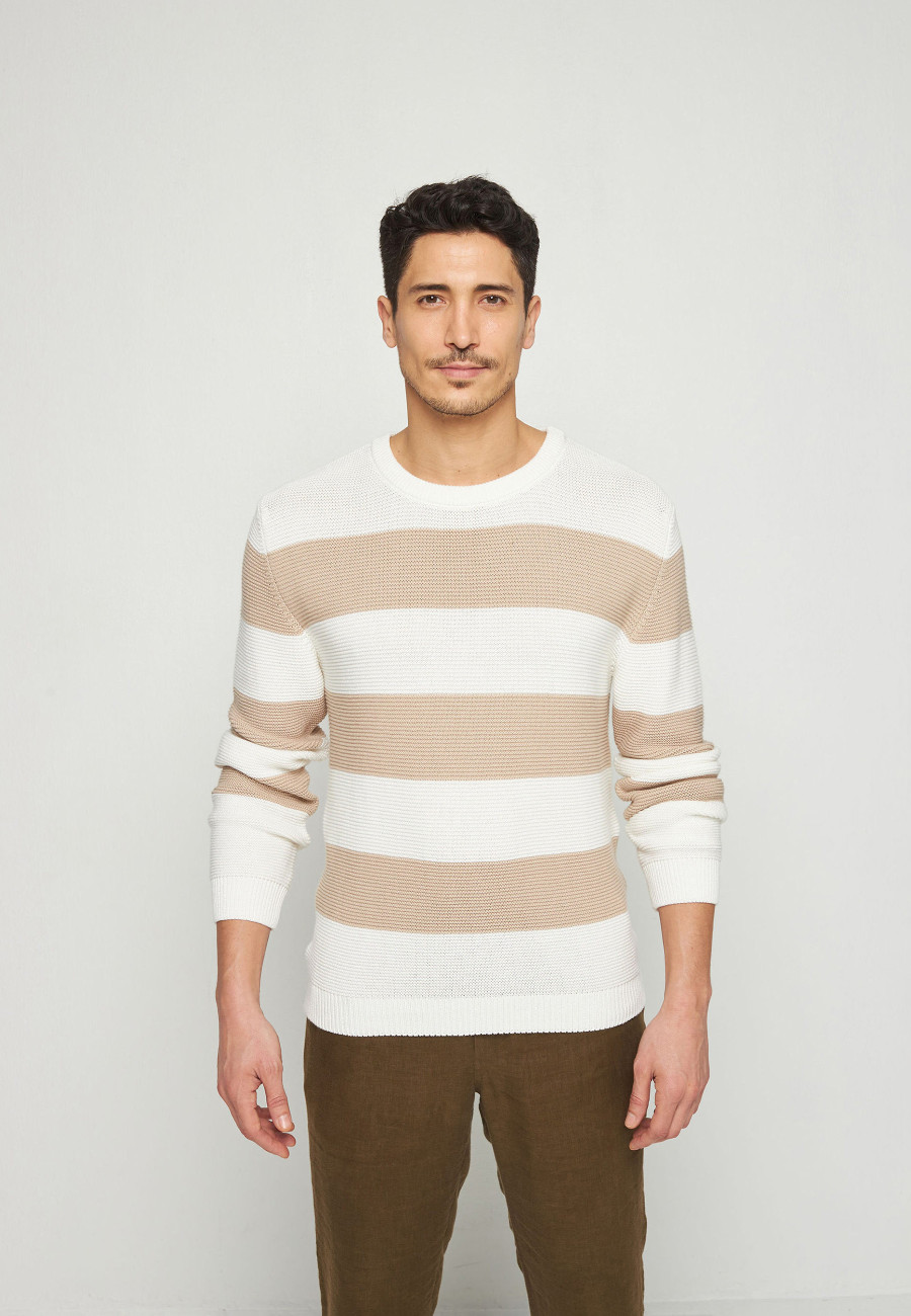 Pullover mit großen Streifen aus Baumwolle - Rivage