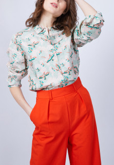 Chemise en coton Maison Montagut x Maison Martin Morel - Malaisie