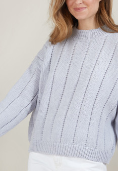 Pull col rond en laine nylon - Gustave