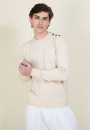 BONZE PULL COL ROND COTON NATUREL