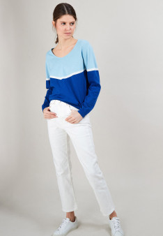 AUDREY PULL COL V COTON BIO