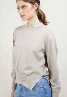 Pull bicolore en laine Gimmie
