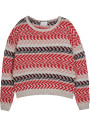 Mehrfarbiger Pullover aus Baumwolle und Leinen - Thadji