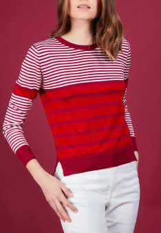 AMELIA PULL COL ROND SOIE NATURELLE