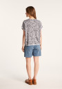 T-Shirt aus leicht geflammtem Leinen - Leona