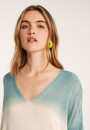 Langärmliges Dip-Dye-T-Shirt – Nahla Bis