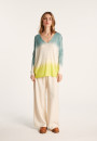Langärmliges Dip-Dye-T-Shirt – Nahla Bis