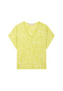 T-Shirt aus leicht geflammtem Leinen - Leona