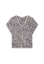 T-Shirt aus leicht geflammtem Leinen - Leona