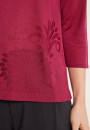 T-shirt manches coudes en Fil Lumière à motifs - Erica