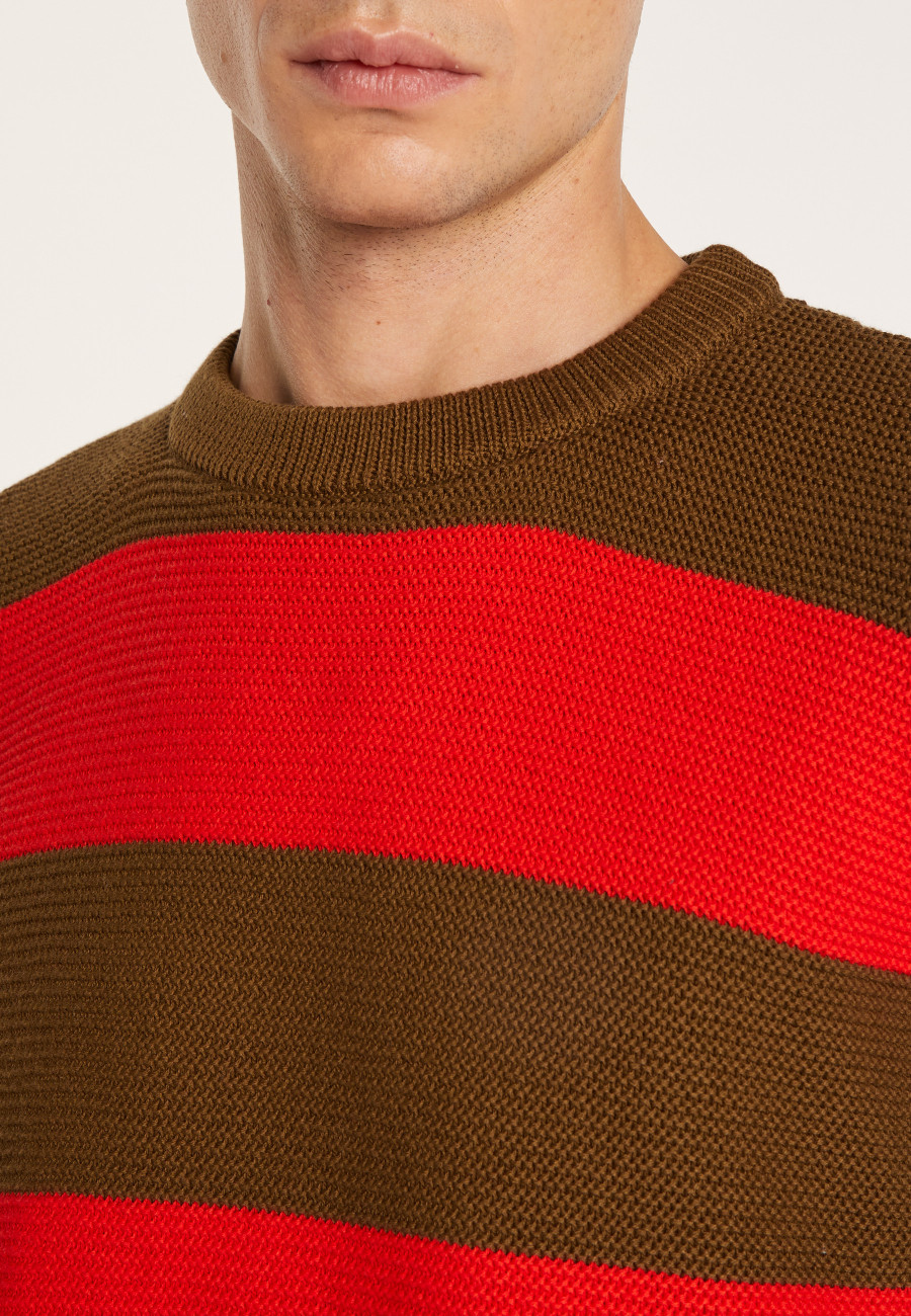 Pullover mit großen Streifen aus Baumwolle - Rivage