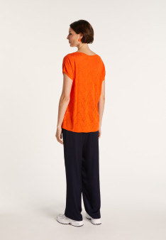 Long T-shirt en lin flammé - Coline