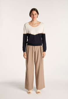 AUDREY PULL COL V COTON BIO