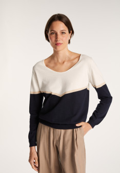 AUDREY PULL COL V COTON BIO