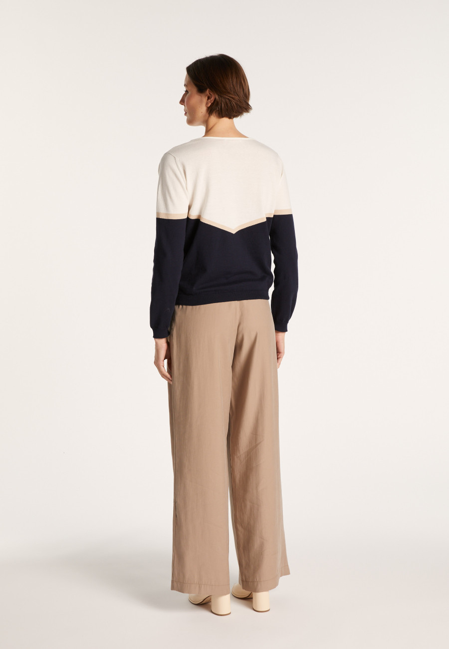 AUDREY PULL COL V COTON BIO