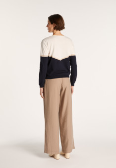 AUDREY PULL COL V COTON BIO