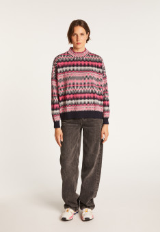 Pull motifs aztèques en  laine - Fidji