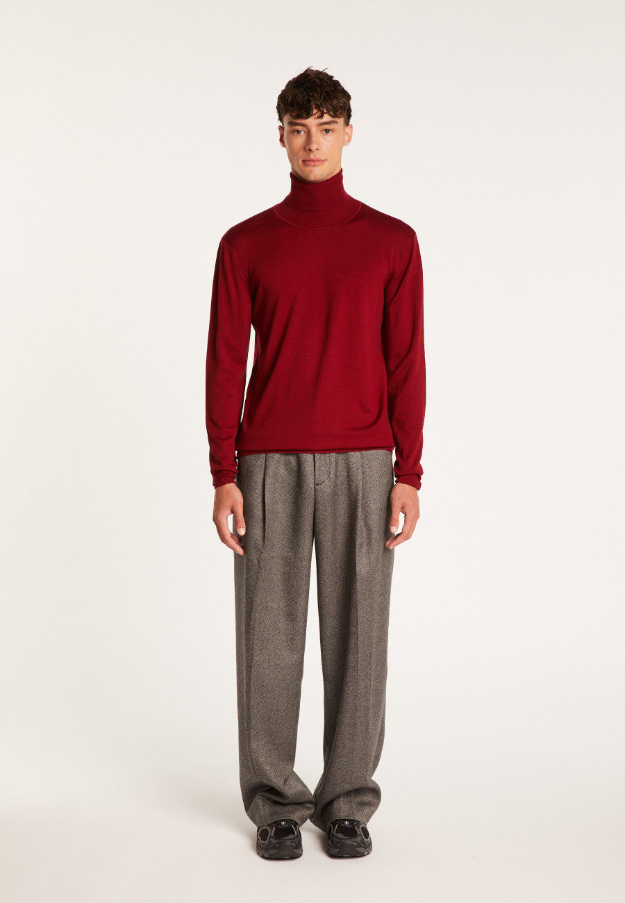 Pull col roulé en laine mérinos - Berry Pull col roulé en laine mérinos - Berry