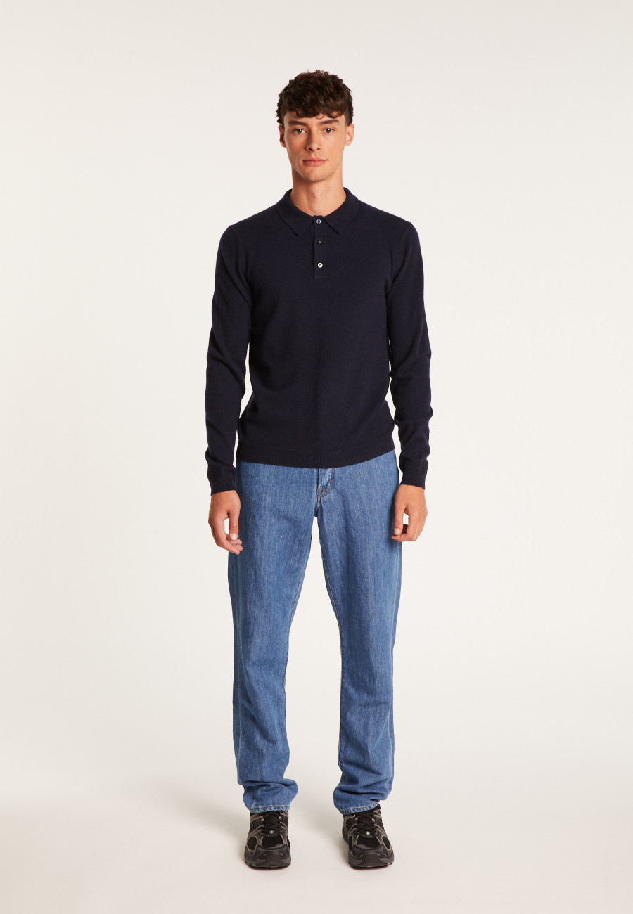 Pull col polo en cachemire - Emerson