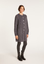 Long gilet 2 poches en mohair - Gaya