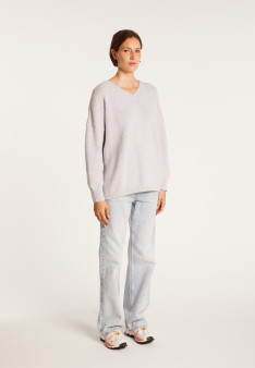 Gilet col v avant arrière en laine nylon - Gebril