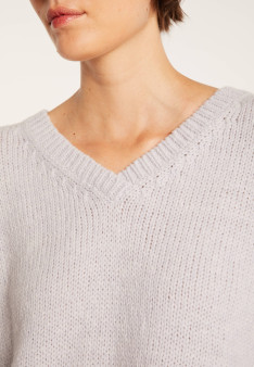 Gilet col v avant arrière en laine nylon - Gebril