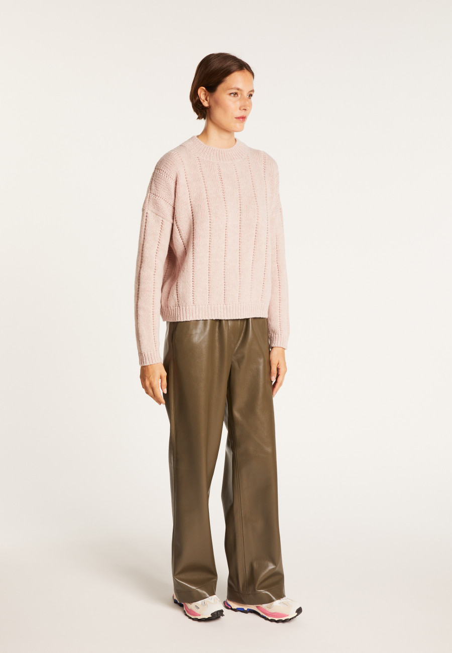 Pull col rond en laine nylon - Gustave