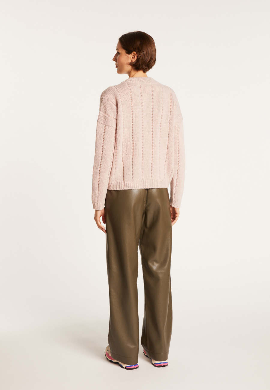 Pull col rond en laine nylon - Gustave