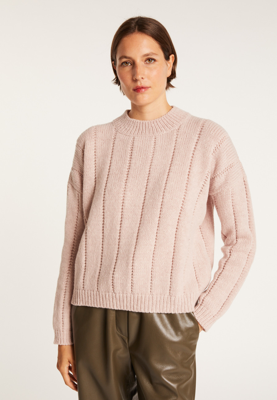 Pull col rond en laine nylon - Gustave