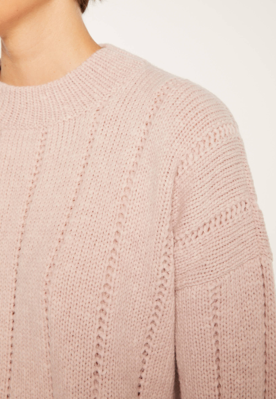 Pull col rond en laine nylon - Gustave